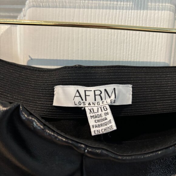 AFRM Black Faux Leather Pants - Picture 3 of 4